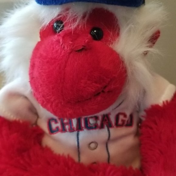 Red Chicago Baseball Monkey with Attachable Hands and Feet for Displaying Purpos - Picture 2 of 4